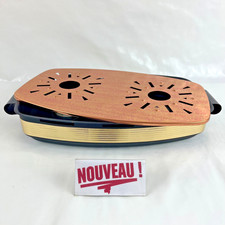 ➜JOLI CHAUFFE-PLAT/RÉCHAUD à bougies en métal et cuivre vintage/ancien de France