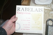 RABELAIS : Gargantua -La vie