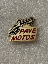 pin's Pavé Moto Dorée Golden