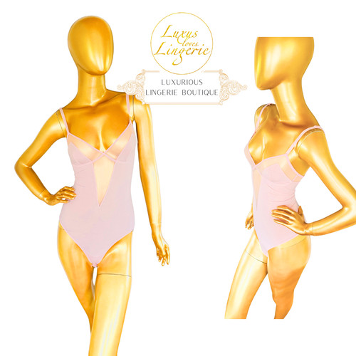 Corset transparent rose pink - transparent,