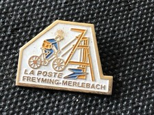 c  PINS PIN ENAMEL POST LA POSTE PTT VELO BICI FREYMING MERLEBACH