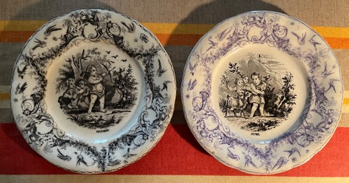 Assiette parlante faïence - assiette,