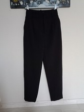 Pantalon Femme, Zara Basic, Noir, Taille S
