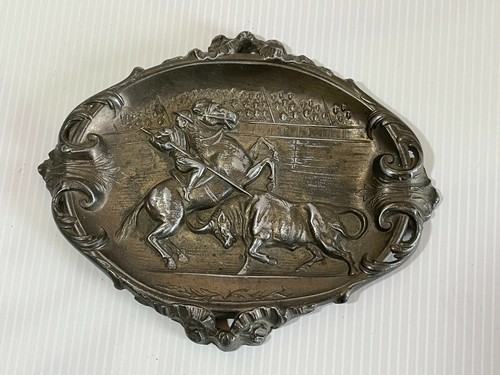 Ancien tableau bronze - tableau, ou