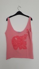 Gilet rose Helena Sorel, motif