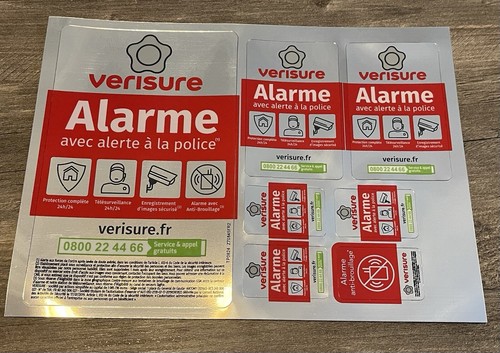 Verisure plaque autocollants - plaque,
