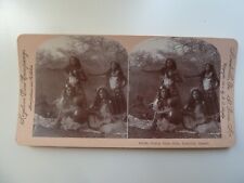 1901 vue stéréoscopique antic stereoscopic view pretty Hula girl Hawaii Honolulu