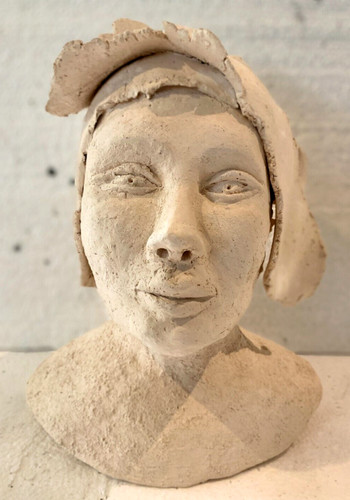Buste féminin terre cuite - féminin,