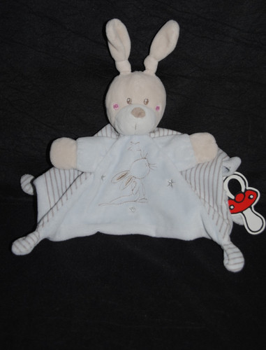 Doudou plat lapin - plat,