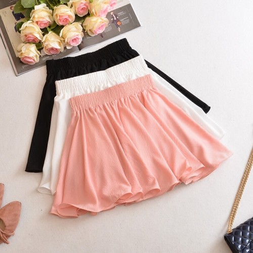 Jupe culotte longue volants - culotte, mi-longue