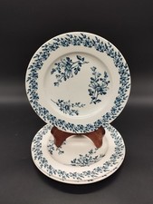 3 assiettes anciennes Lunéville KG – Modèle Pâquerette – faïence XIXe - 1875