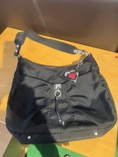 Sac épaule Lancaster en toile noire