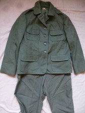Tenue OG-108 complète WAC personnel féminin US Army datée 1975 guerre Vietnam 