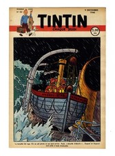 Journal TINTIN  Edition BELGE n°50  9 décembre 1948  Couverture HERGE  superbe