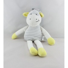 Doudou zébre blanc jaune