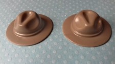 PLAYMOBIL Western - *2 chapeaux stetson gris-moyen  pour vos cow boys