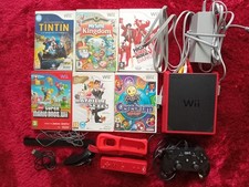 Console Nintendo WII mini PAL manette arcade 6 jeux Mario bros tintin my sims