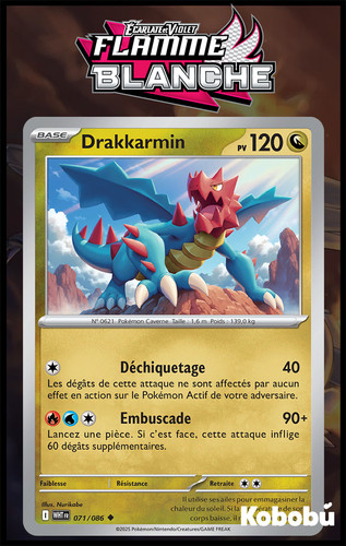 Carte pokémon drakkarmin - carte,