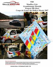 DECALS 1/18 REF 1164 PEUGEOT