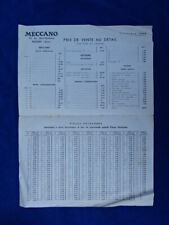 RARE +++ TARIF DE VENTE Sale