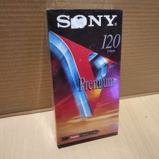 cassette vidéo VHS vierge NEUVE scellée sealed - SONY 120 PREMIUM