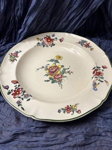 Plat rond service vieux - plat,