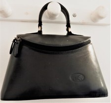 * KEVIM * SAC CUIR NOIR * 1 ANSE * PORTE MAIN * FORME TRAPEZE