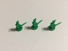 Figurine infanterie x3 verte pièce jeu Risk la conquête du monde Parker #A54