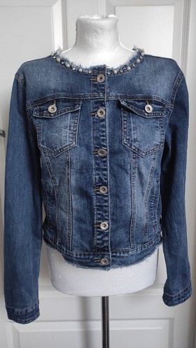 Veste courte jean bleu - courte,