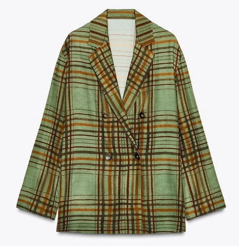 Blazer carreaux flottant zw - À,