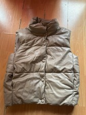 ZARA Women Faux Leather Puffer