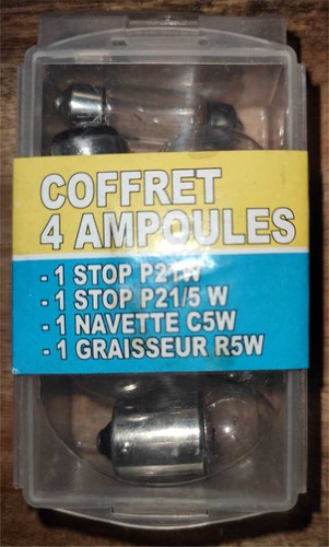 Coffret ampoules auto de - 4,
