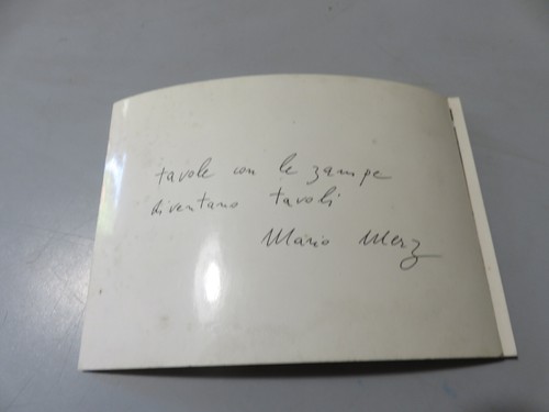 Mario merz planches - merz,