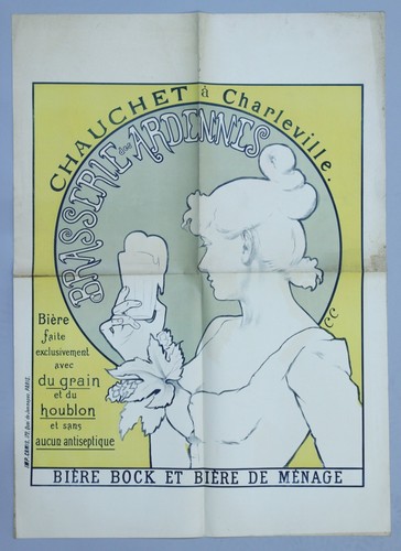 Affiche poster brasserie - brasserie, des