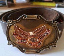 Ceinture en cuir chevignon avec boucle mad ine The USA