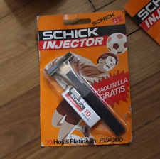 Rasoir SCHICK INJECTOR Pack avec 10 Recharges de lames PLATINIUM Vintage* Métal