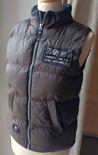 doudoune sans manches marron :: okaidi :: taille 10 ans