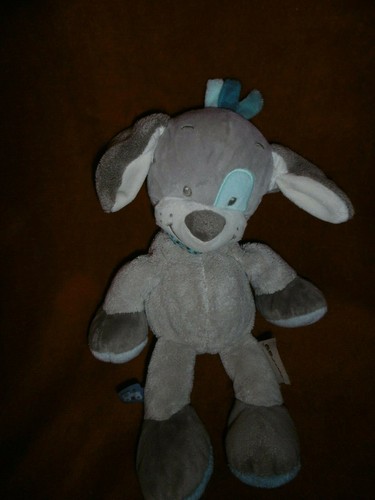 Doudou peluche chien - doudou, gris