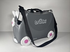 Trunki Valise Gris Design Chat Enfants Roulant Valise Occasion Super État