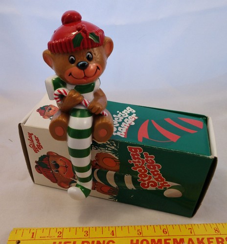Holiday bear stocking - bear,