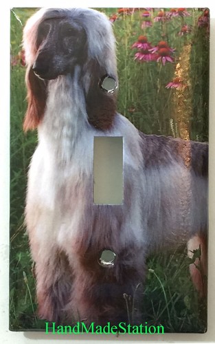 Afghan dog light switch - dog,