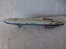 ancien avion caravelle Air France tole ancien jouet vintage a restaurer 
