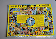 plateau jeu de l'oie TINTIN ET MILOU, offert par le chèque tintin