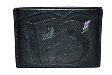 Paul Smith Ps Noir Logo Embossé En Cuir Porte-Cartes De Crédit Neuf