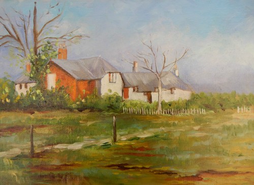 Tableau peinture huile - tableau, a