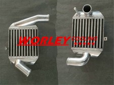Pair Aluminum INTERCOOLER FOR AUDI A4 B5 S4 RS4 A6 C5 2.7T BI-TURBO 2" In/outlet