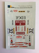 DECALS 1/24 ROVER MINI COOPER ANDRUET RALLYE MONTE CARLO 1995 WRC RALLY AUSTIN