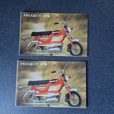 lot de 2 catalogues vélomoteur PEUGEOT GT10 moto mobylette vélo