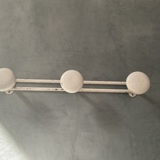 Ancien Porte Manteau,métal,blanc