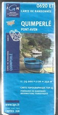 CARTE IGN SERIE BLEUE . 0620 ET . QUIMPERLE PONT AVEN